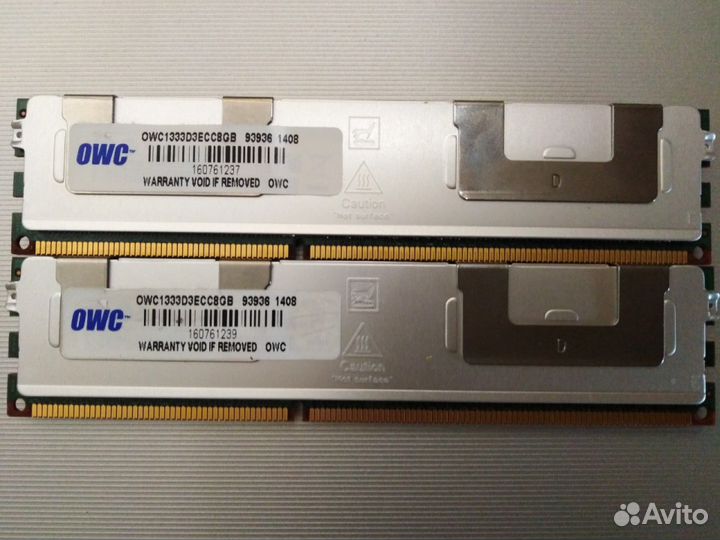 Оперативная память DDR3 16GB(8х2) ECC для MacPro