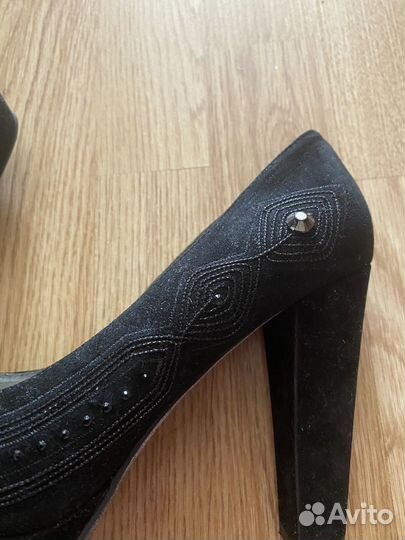 Туфли замшевые