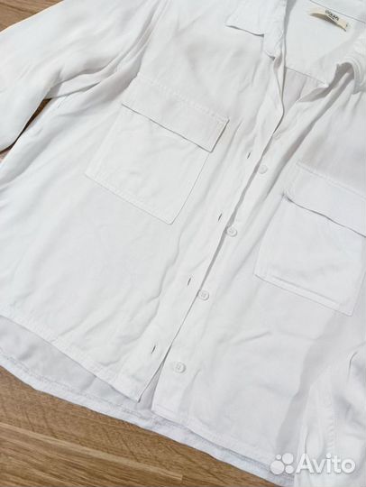 Белая рубашка Colins, 42-44, вискоза