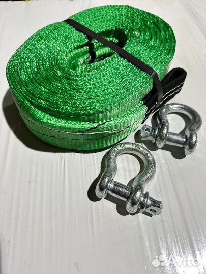 Трос 14тн 4м буксировочный две скобы