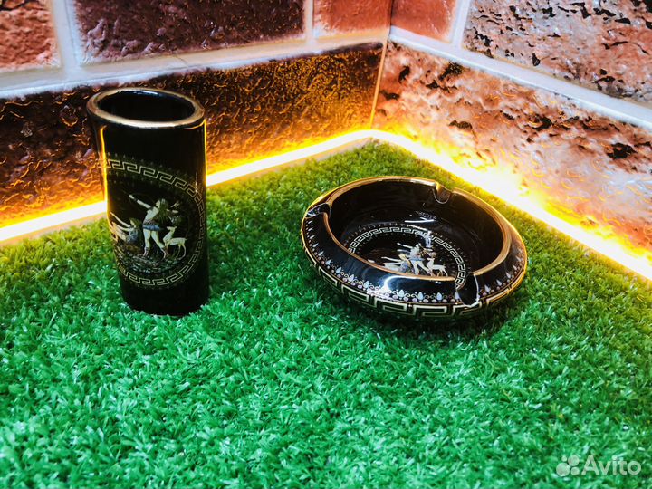 Z.10461 Керамическая пепельница + спичечница