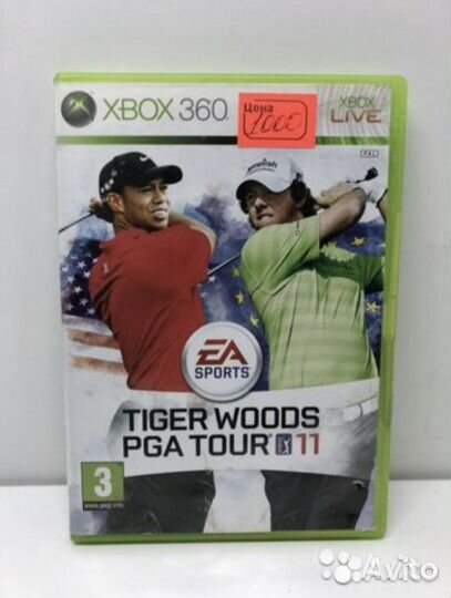 Диск Tiger woods PGA tour 11 для Xbox 360