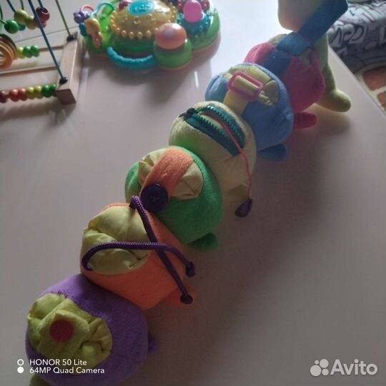 Гусеница развивающая игрушка