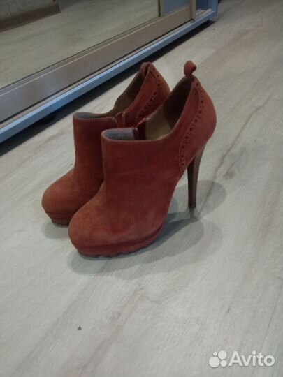 Ботильоны женские 37 размер замшевые