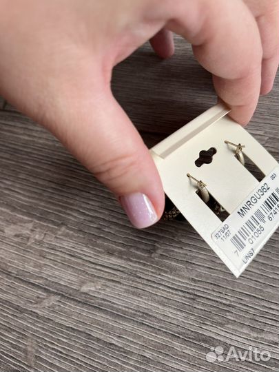 Monet, винтаж, серьги черный камень