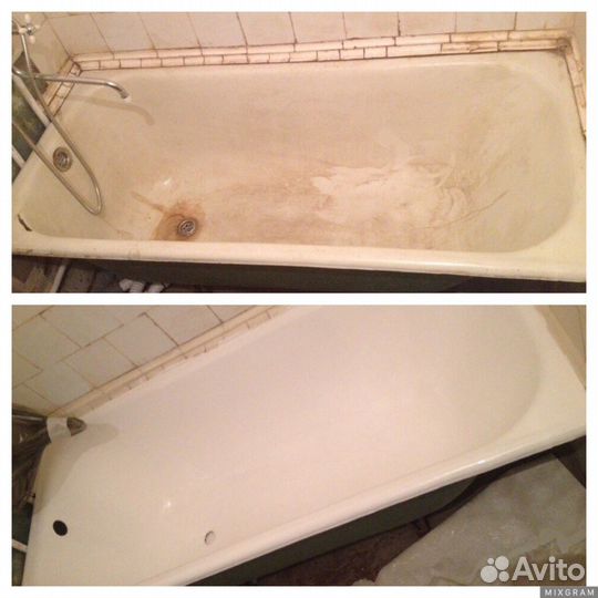 Реставрация,покраска ванн.Жидкий акрил.Эмалировка
