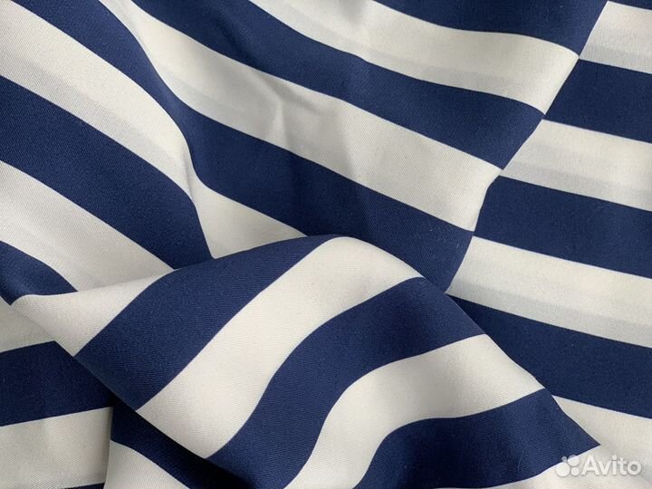 Шёлк liberty ткань в полоску 7,5м