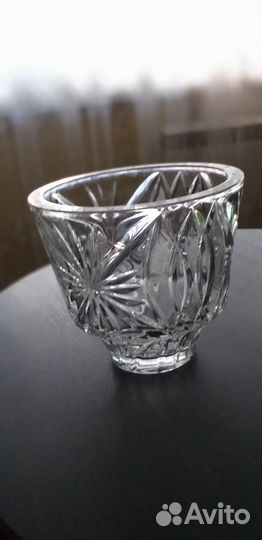 Ваза-конфетница,хрусталь