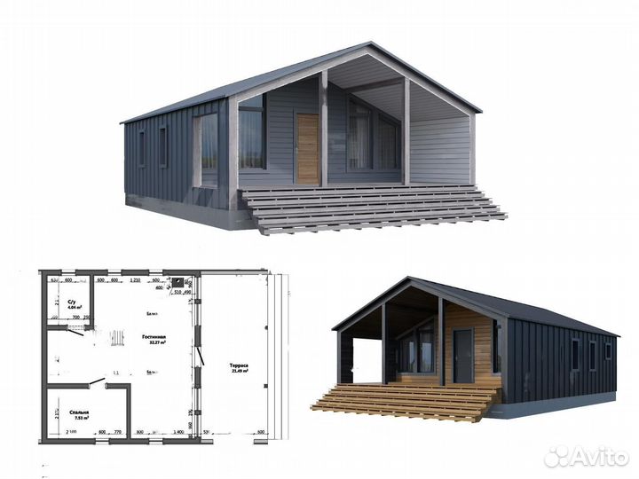 Самый популярный готовый проект барнхаус