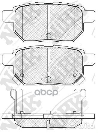 Колодки тормозные дисковые зад pn1519 NiBK