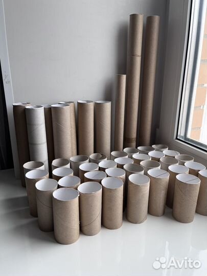 Втулки картонные от туалетной бумаги