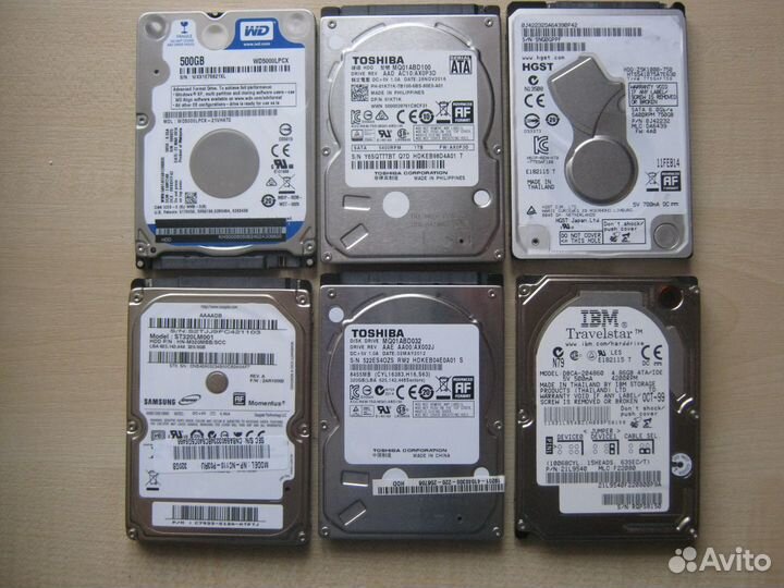 Жесткие диски HDD 2,5 3,5 IDE/SATA+шлейфы IDE/SATA