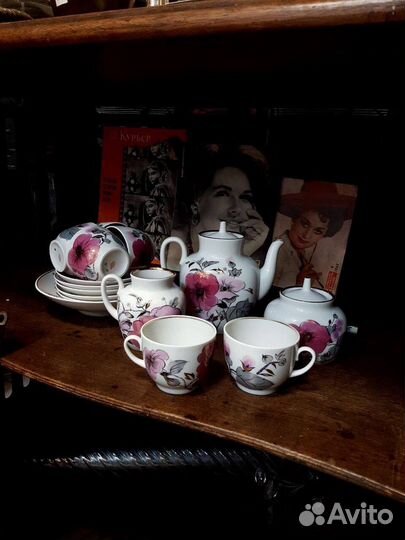 Сервизы лфз фарфор винтаж ретро чайный кофейный