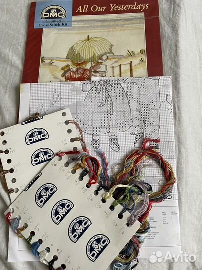 Остатки наборов для вышивания крестом