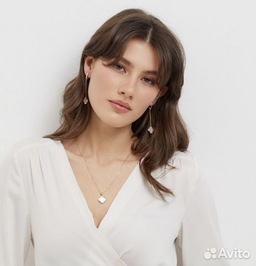 Комплект серьги подвеска Van Cleef