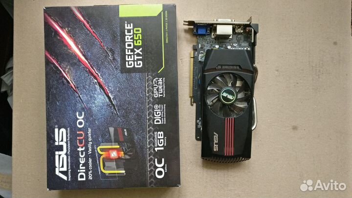 Видеокарта asus GTX 650 1Gb бу