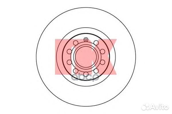 Диск тормозной audi A4 2.0-3.2 04/A6 1.8-4.2 9