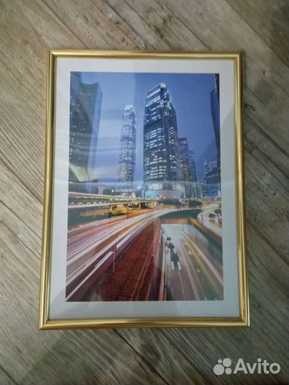 Фоторамка, фоторамка золотая, рамка