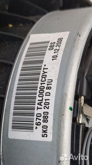 Подушка безопасности водителя Volkswagen Golf 6, 2009