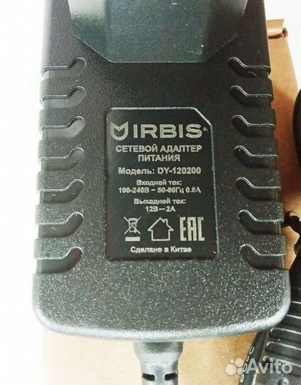 Зарядное устройство Irbis 15NBC1013 (адаптер 12В 2