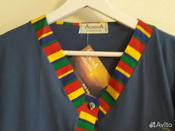 Халат женский 44 46 на пуговицах хлопок Турция