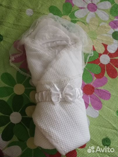 Конверт одеяло на выписку меховой Сонный гномик