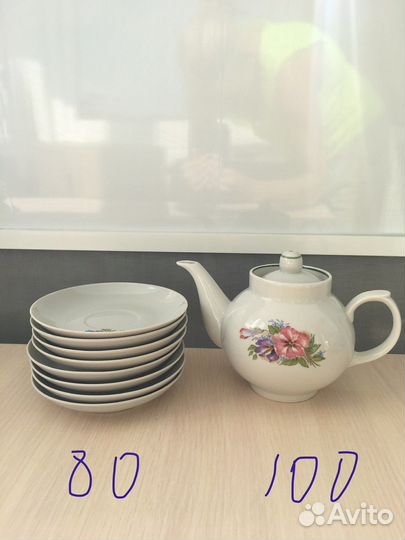 Наборы посуды, много