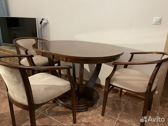 Стол обеденный Малайзия и 3 кресла Денди купить в Люберцах | Товары для ...