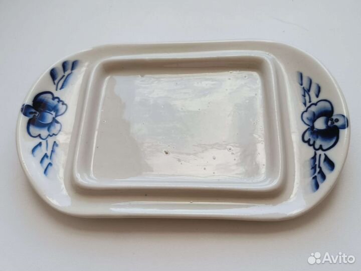 Гжель масленка и некомплект