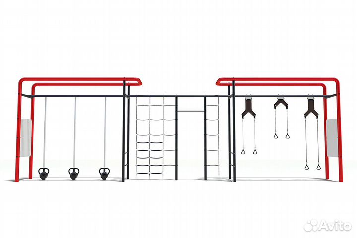 Уличный комплекс с функциональными петлями, сетью