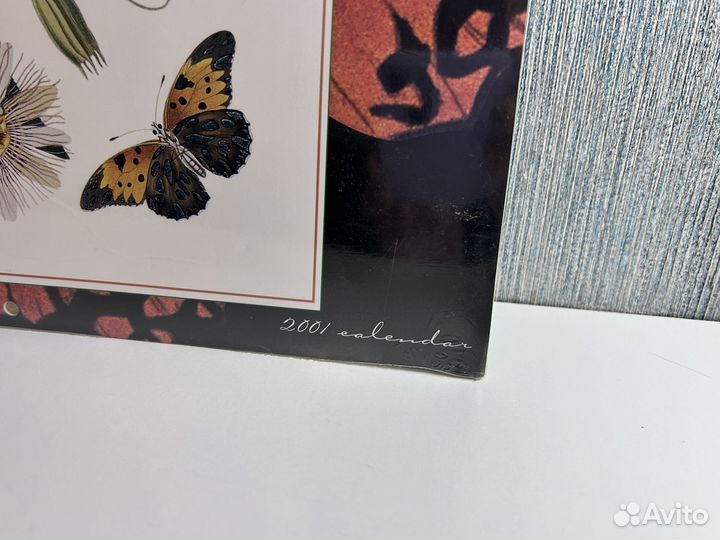 Календарь 2001г с изображением бабочек Д Эббота