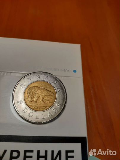 Монета 2 доллара канада
