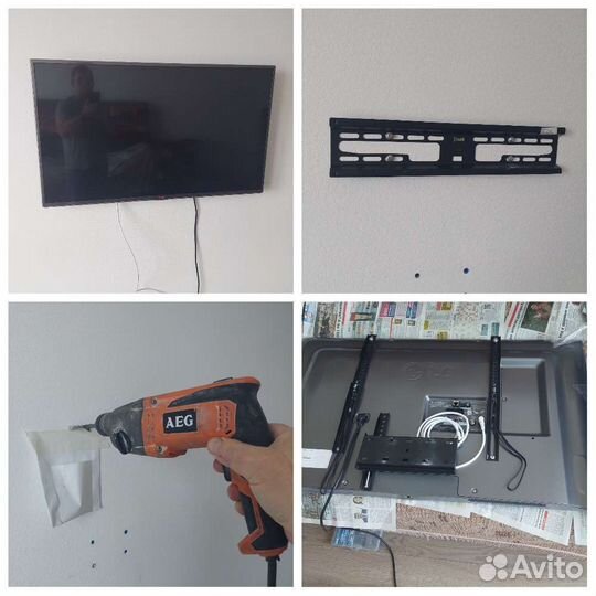 Мастер на час. Монтаж телевизора. Измайлово