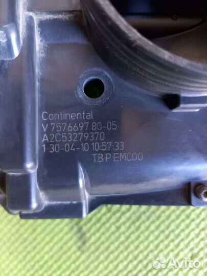 Дроссельная заслонка Пежо 308 1.6 16v 88 кв 120л.с