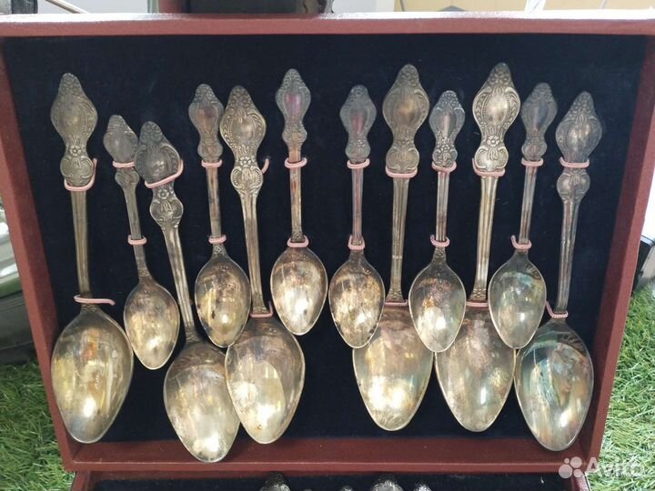 Набор столовых приборов мельхиор СССР