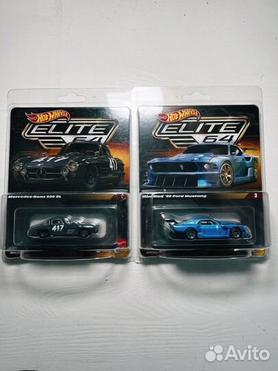 Hot Wheels elite 64 Mercedes / Ford Mustang