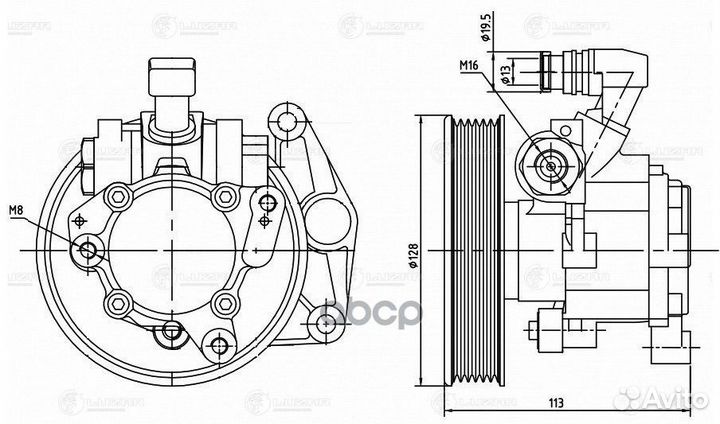 LPS 1505 насос гур MB ML 05/GL 06 LPS1505 luzar
