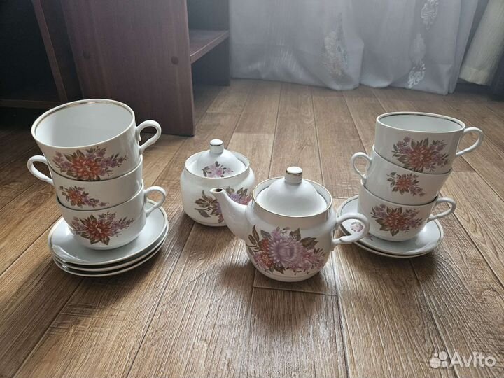 Чайные сервизы + Лимонница