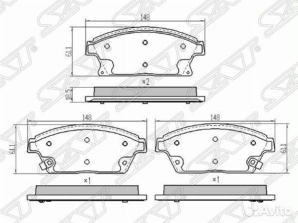 Колодки тормозные перед chevrolet cruze /aveo 09/o