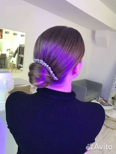 Праздничные прически, локоны, пучки