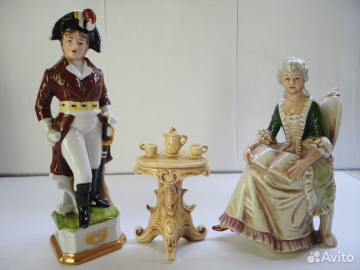 Фарфоровые статуэтки Наполеон и Жозефина(Германия)