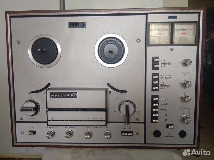 Катушечный магнитофон ростов 102