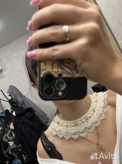 Воротничок на блузку ручная работа