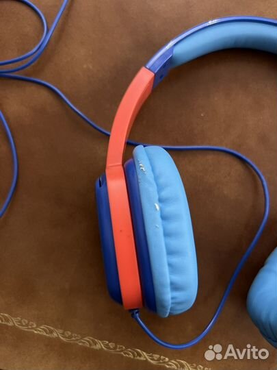 Детские наушники цвет красный и синий
