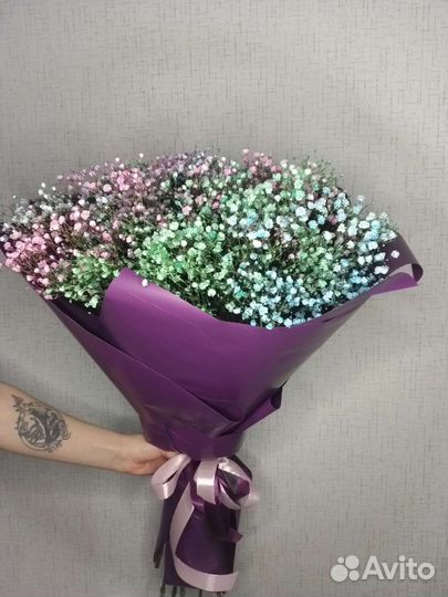 Букет цветов из гипсофилы