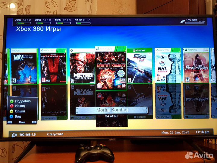 Xbox 360 Slim 500gb +90 игр