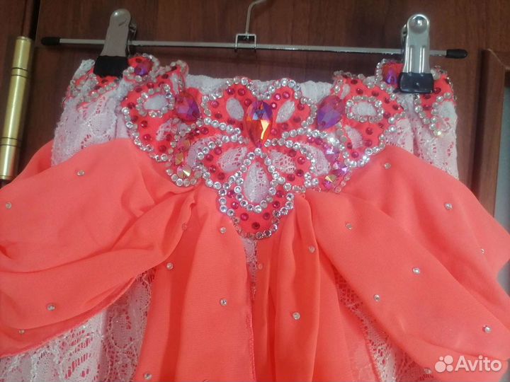 Восточный костюм для девочек. Неоновый оранжевый