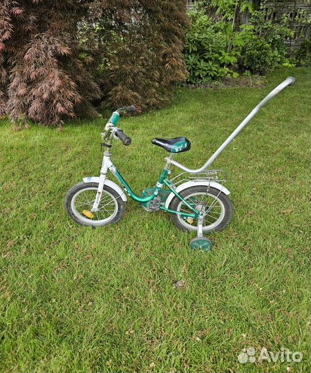 Детский велосипед с ручкой бу