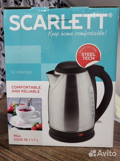 Чайник электрический новый scarlett