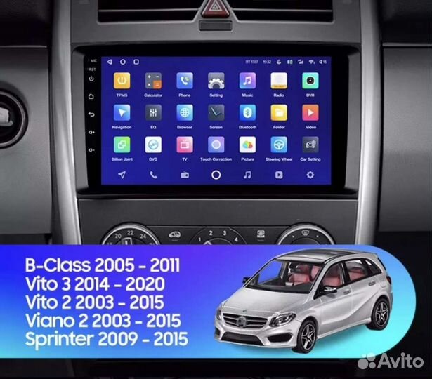 Mercedes Vito sprinter Android магнитола teyes